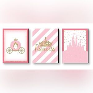 Children’s wall art. 3 piece set.